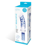 Glas 11 Inch Realistic Double Ended Blue and White Glass Dildo With Handle > Glass > Dildos - Tophatter Daily Deals