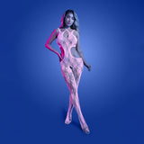 GLOW Equilibrium (White/Pink) – Glow-In-The-Dark Lace Bodystocking One Size > Clothes > Bodies and Playsuits - Tophatter Daily Deals