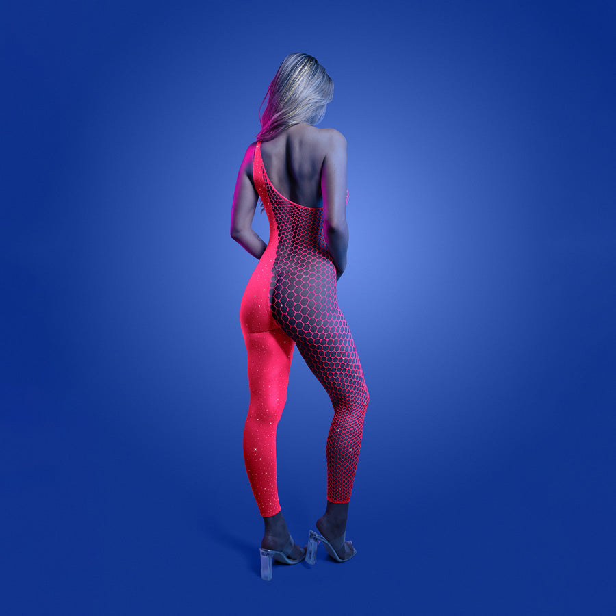 Glow Hyperdrive Bodystocking (Neon Pink) – UV Reactive Bodystocking One Size > Clothes > Bodies and Playsuits - Tophatter Daily Deals