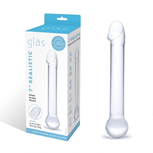 Glas 7 Inch Realistic Head Dildo – Glass Dildo > Glass > Dildos - Tophatter Daily Deals