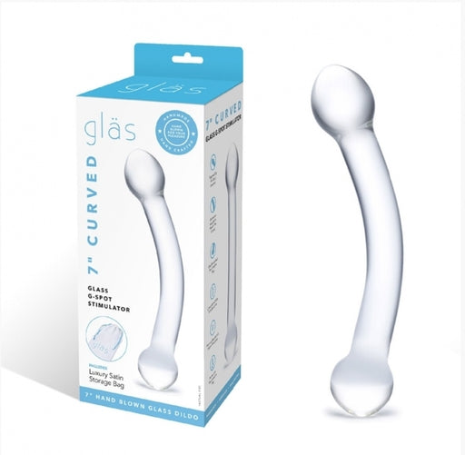 Electric Eel Glas 7 Inch Curved Glass G Spot Stimulator > Glass > Dildos - Tophatter Daily Deals