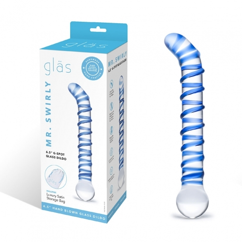 Mr Swirly 6.5 Inch Glass G-Spot Dildo for Intimate Pleasure > Glass > Dildos - Tophatter Daily Deals
