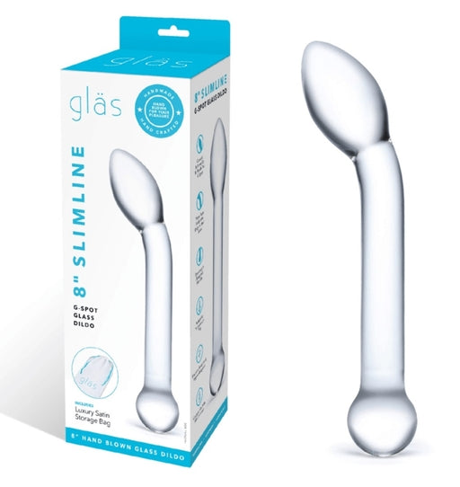 Glas 8 Inch Slimline – Glass G-Spot Dildo > Glass > Dildos - Tophatter Daily Deals