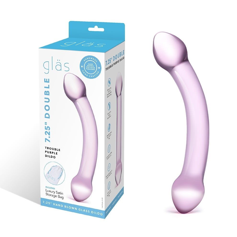 Glas Double Trouble – 7.25 Inch Glass Double-Headed Dildo > Glass > Dildos - Tophatter Daily Deals