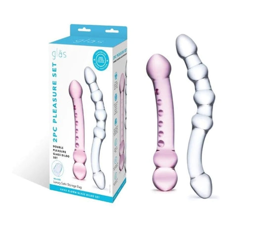 Glas Double Pleasure 6 Inch and 7.5 Inch Two-Piece Glass Dildo Set > Glass > Dildos - Tophatter Daily Deals