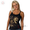 Hot Leathers Ladies Bleach Roses Burnout Tank Top Ride Forever Ladies Tank Top - Tophatter Daily Deals