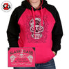 Hot Leathers Sugar Skull Raglan Sweat Shirt Ladies Pull Over Hoodie S2G Hoodies & Sweatshirts - Tophatter Daily Deals