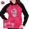 Hot Leathers Sugar Skull Raglan Sweat Shirt Ladies Pull Over Hoodie S2G Hoodies & Sweatshirts - Tophatter Daily Deals