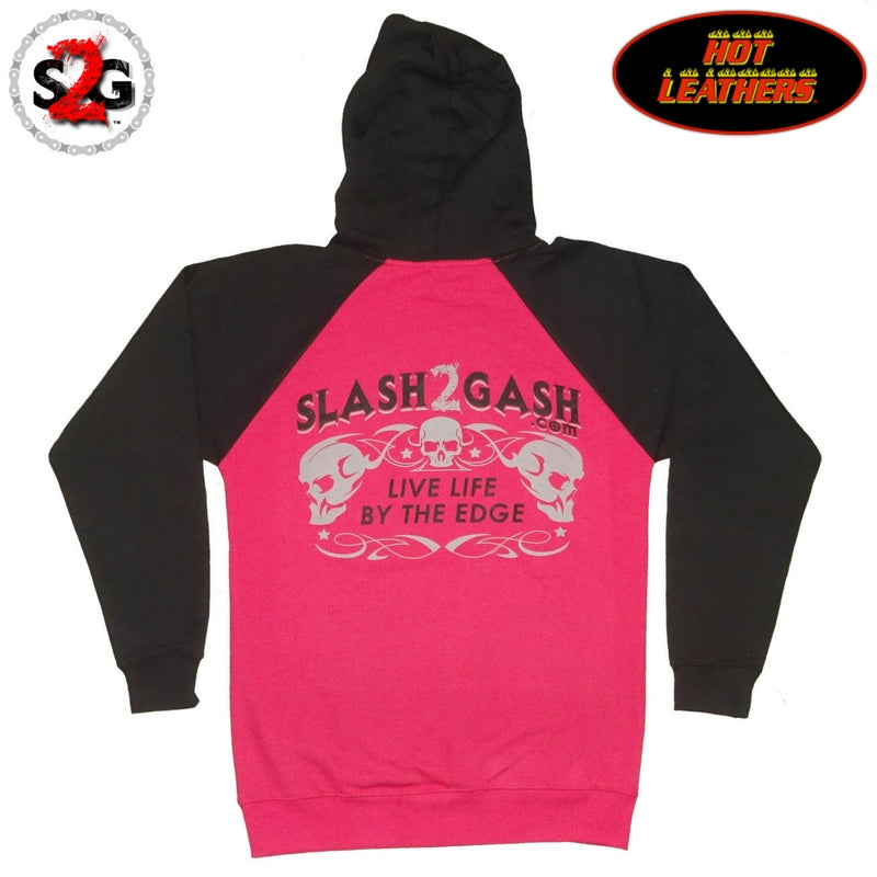 Hot Leathers Sugar Skull Raglan Sweat Shirt Ladies Pull Over Hoodie S2G Hoodies & Sweatshirts - Tophatter Daily Deals