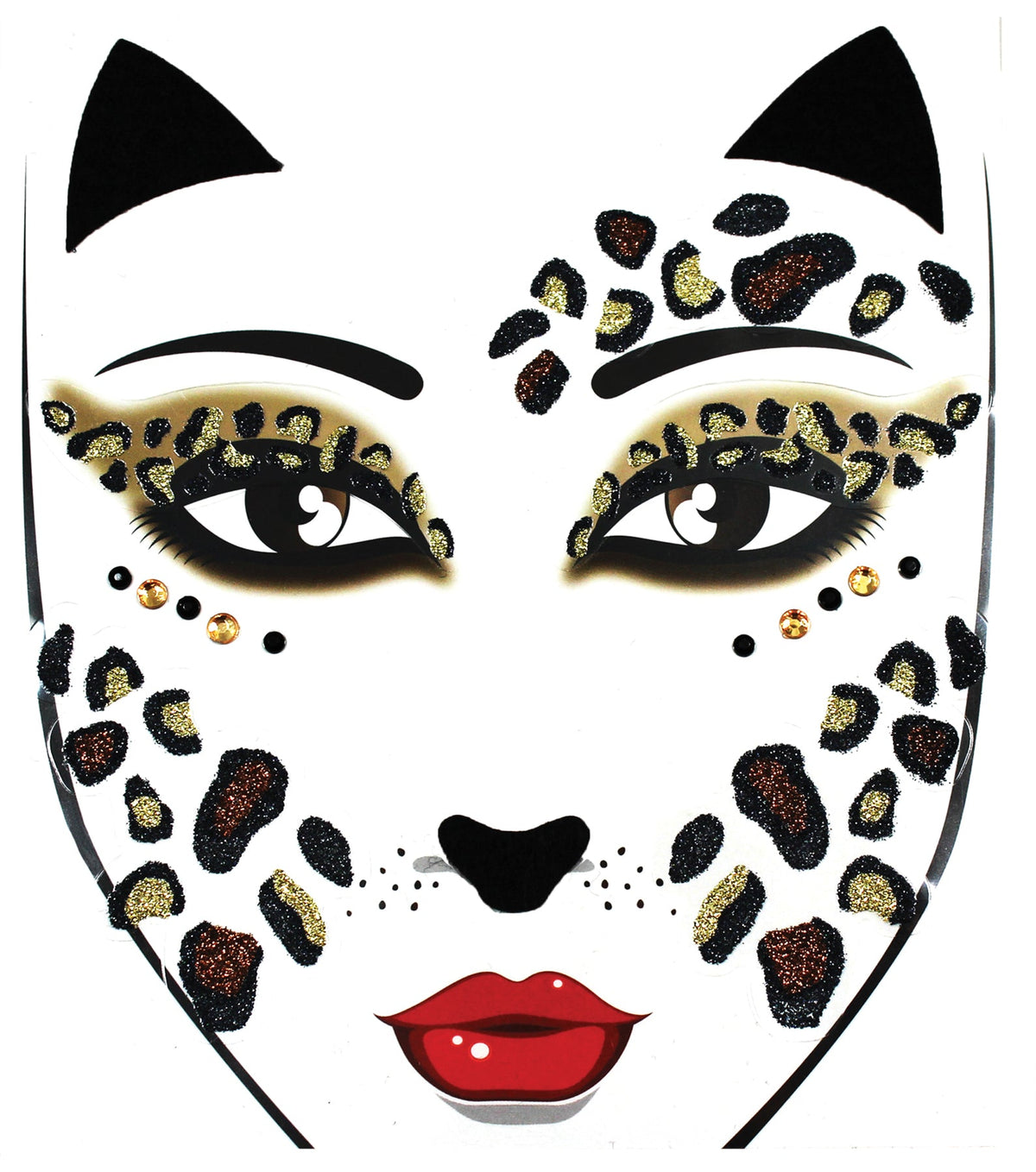 Face Decal Leopard Costume Accessories - Tophatter Daily Deals