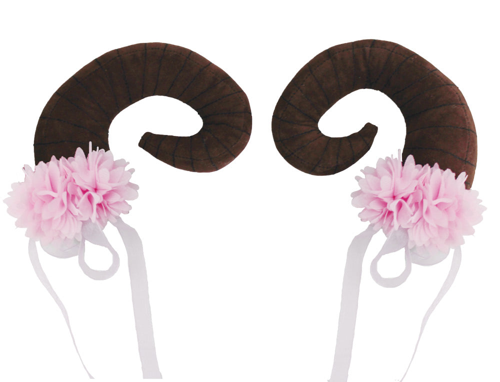 Floral Clustered Nymph Horn Pr Halloween Hats & Headpieces - Tophatter Daily Deals