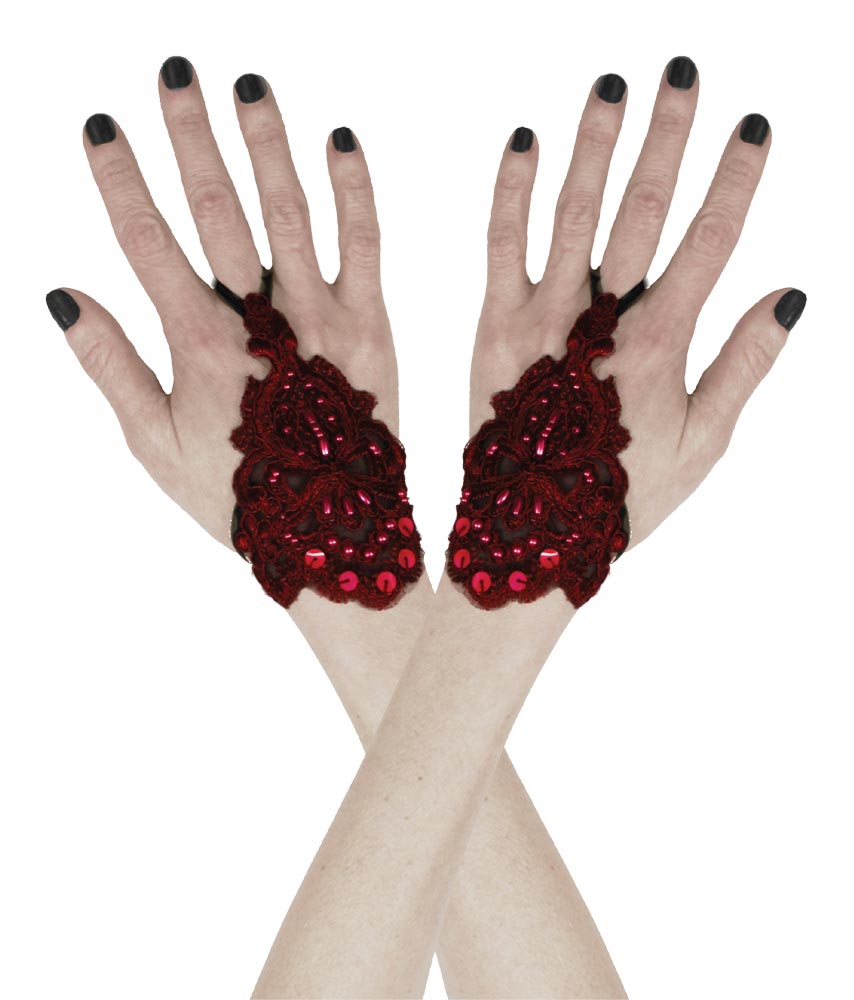 Lace Wristlet Beads Sequin Costume Accessories - Tophatter Daily Deals