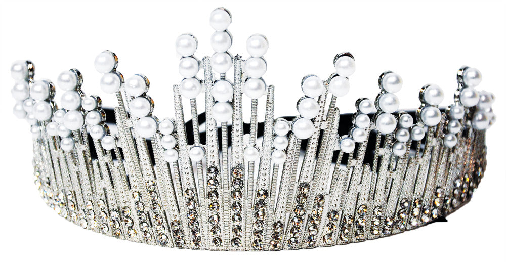 Pearl Tiara With Ribbon Halloween Hats & Headpieces - Tophatter Daily Deals