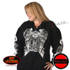 Hot Leathers Asphalt Angel Zip Up Hoodie Wings Hooded Sweatshirt Hoodies & Sweatshirts - Tophatter Daily Deals