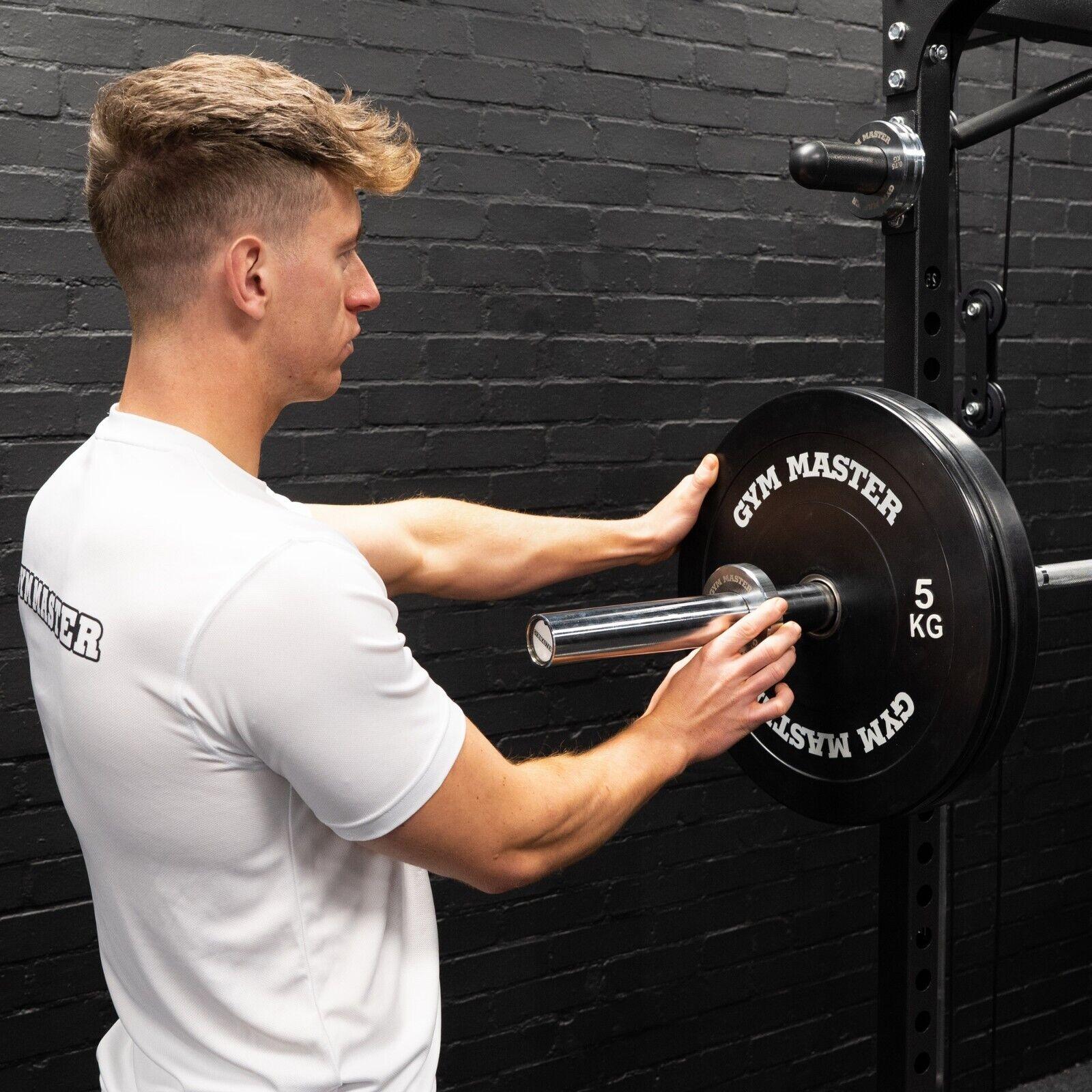 Weight Plates Holder - GM1 Fractional Olympic Weight Change Plate Storage Pole Peg 2-inch 50mm Power Rack Dumbbeells rack - Tophatter Daily Deals