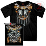Hot Leathers Crossed Pistols Short Sleeve Shirt 2nd Amend. Support Crew Mens Short Sleeve - Tophatter Daily Deals