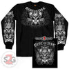 Hot Leathers Ride Or Die Skull Long Sleeve Double Sided T-Shirt LIMITED Mens Long Sleeve - Tophatter Daily Deals