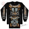 Hot Leathers Crossed Pistols Long Sleeve Shirt 2nd Amend. Support Crew Mens Long Sleeve - Tophatter Daily Deals