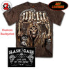 Hot Leathers Sand Washed Skull Fists JUMBO Print T-Shirt Slash2Gash Mens Short Sleeve - Tophatter Daily Deals