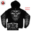 Hot Leathers Shredder Skull Hooded Sweatshirt Custom slash2gash Hoodies & Sweatshirts - Tophatter Daily Deals