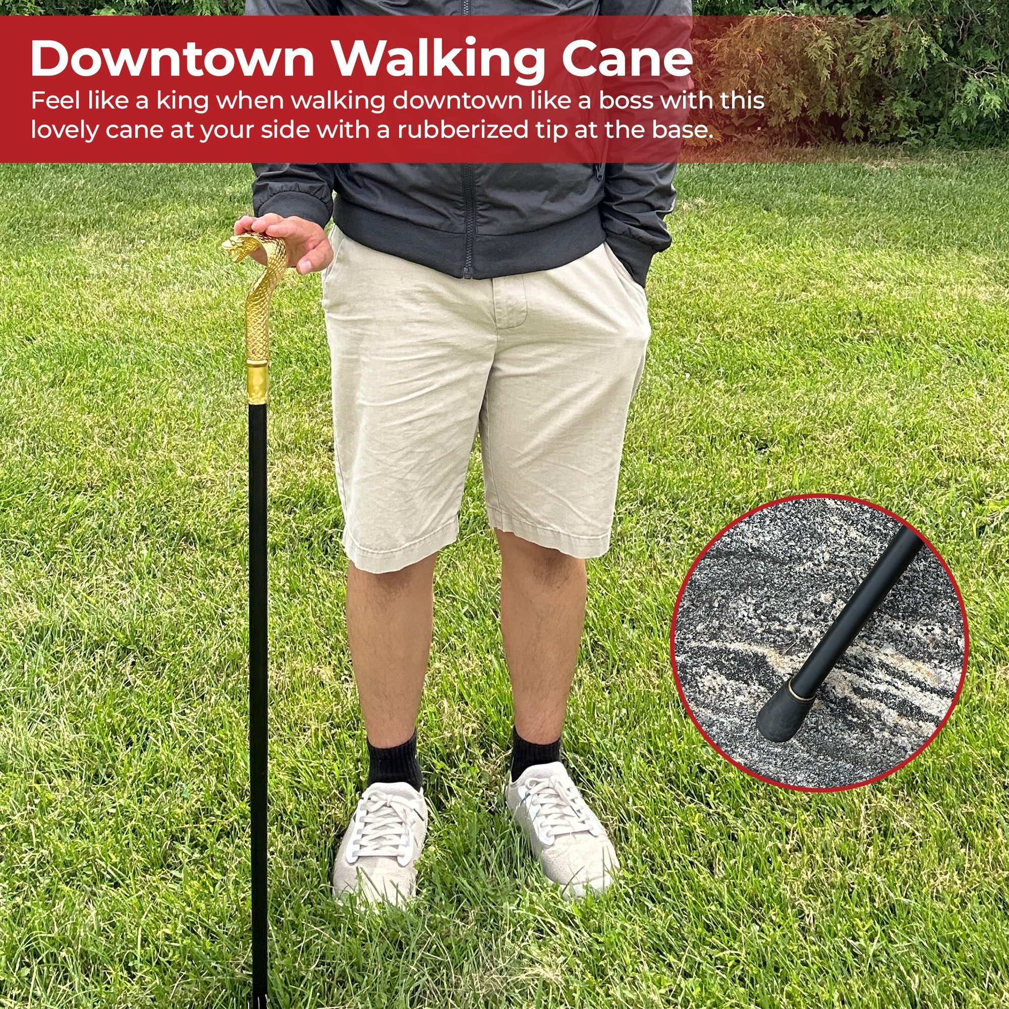 Golden Pharaoh King Cobra Walking Cane swords - Tophatter Daily Deals