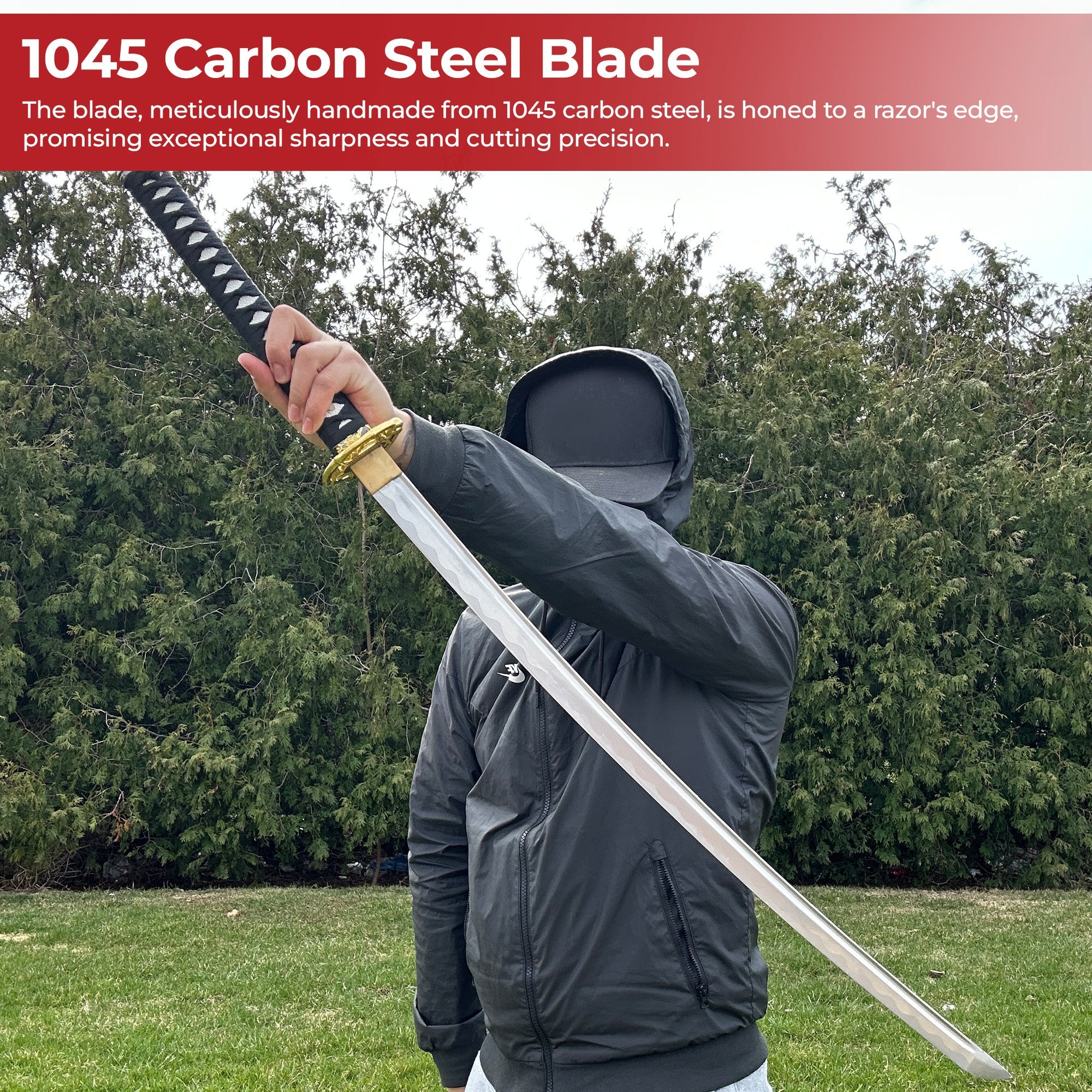 Golden Serpent Handmade Katana Swords - Tophatter Daily Deals
