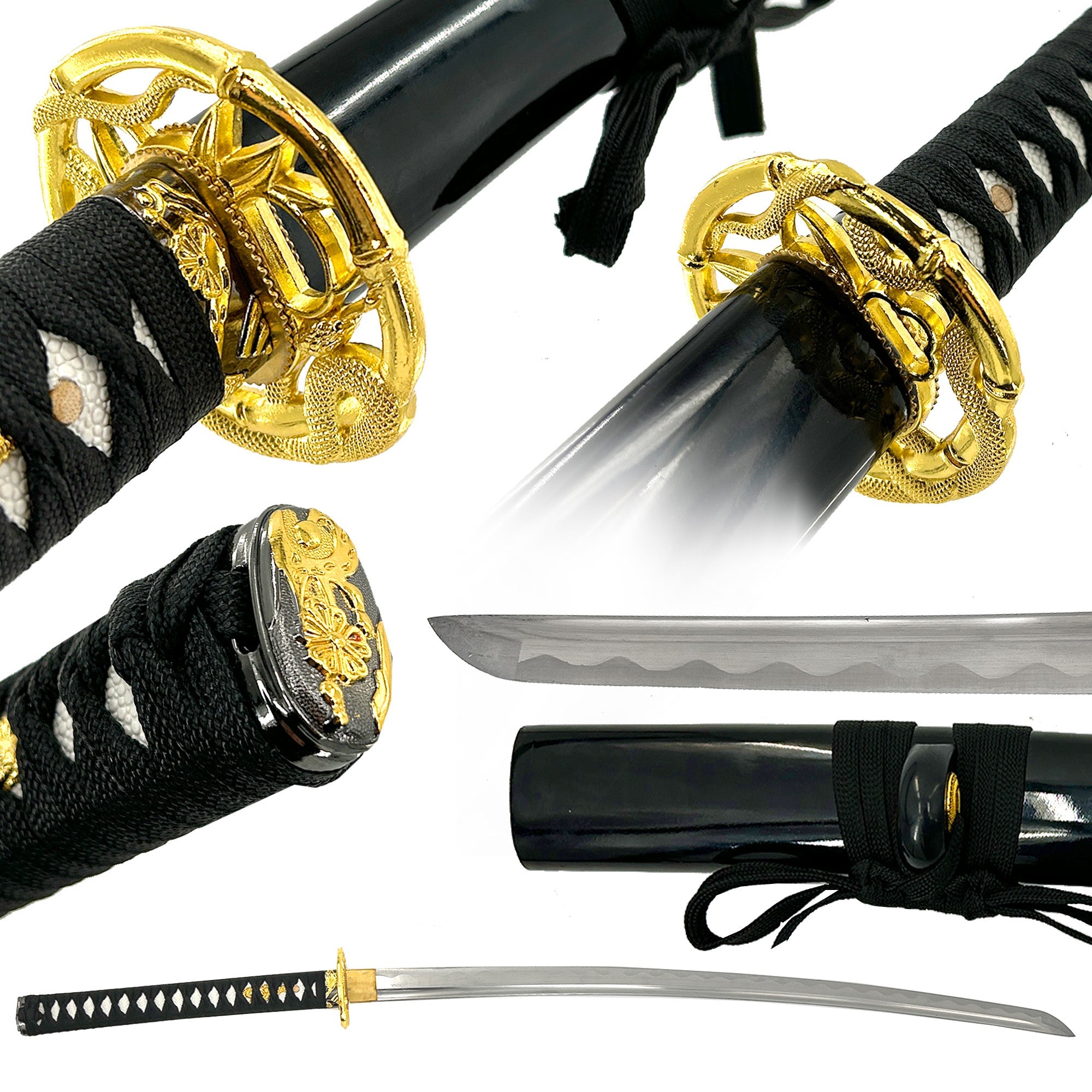 Golden Serpent Handmade Katana Swords - Tophatter Daily Deals