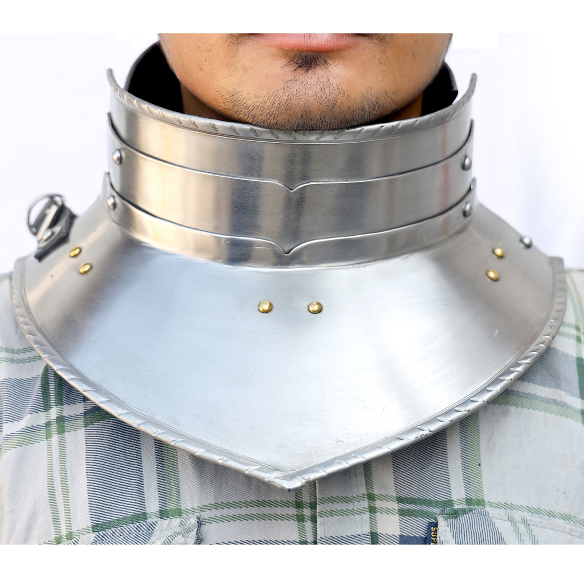 Medieval Renaissance Raised Collar Neck Gorget - TOPHATTER'S ARMORY DEALS Collectible Weapons - Tophatter Daily Deals