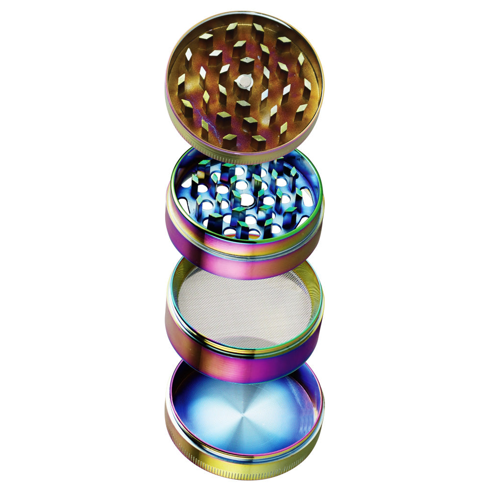 Tophatter's Inc. Anodized Chameleon Grinder | 4pc | 2.5" Grinders - Tophatter Daily Deals