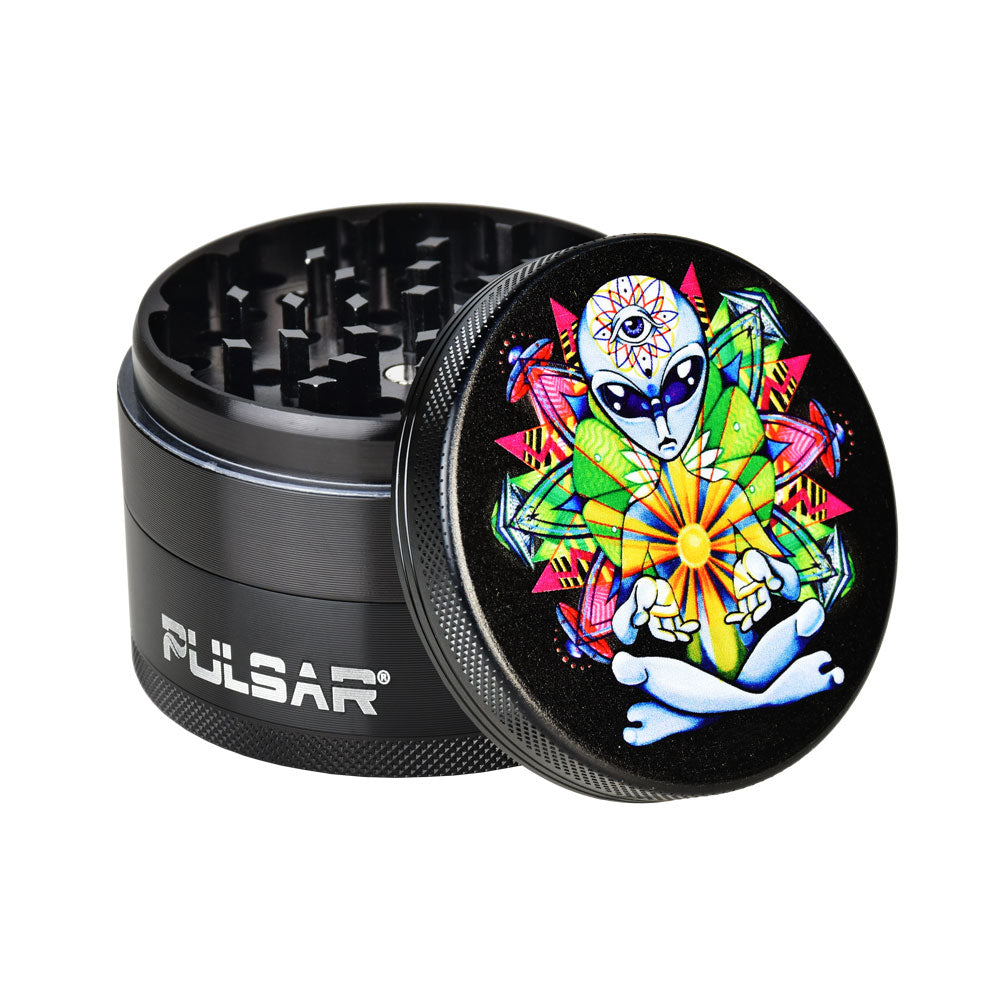 Tophatter's Inc. Artist Series Grinder | Psychedelic Alien Grinders - Tophatter Daily Deals