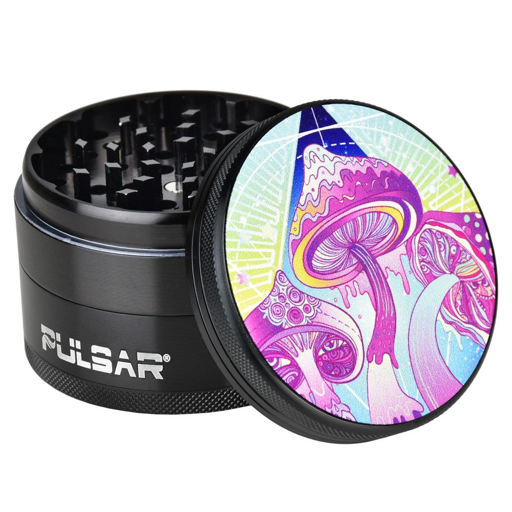 Tophatter's Inc. Metal Herb Grinder | Melting Shrooms Grinders - Tophatter Daily Deals