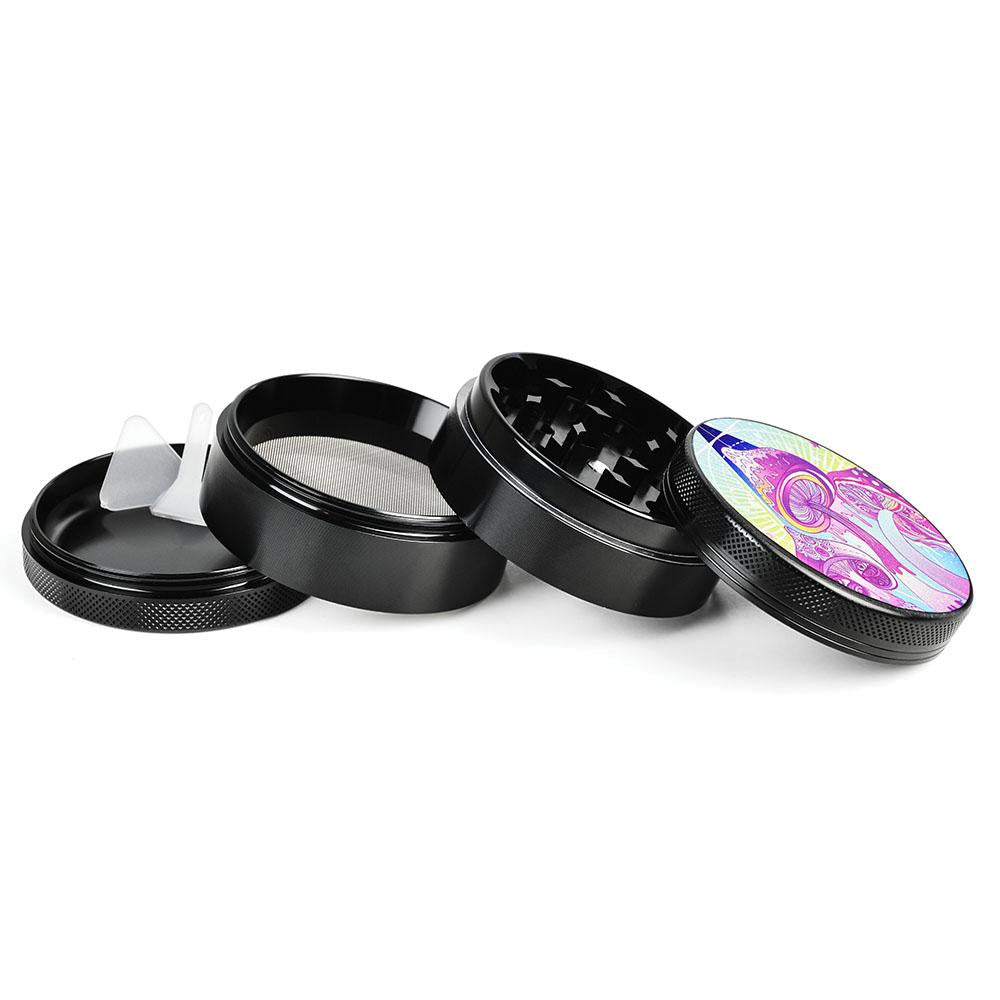 Tophatter's Inc. Metal Herb Grinder | Melting Shrooms Grinders - Tophatter Daily Deals