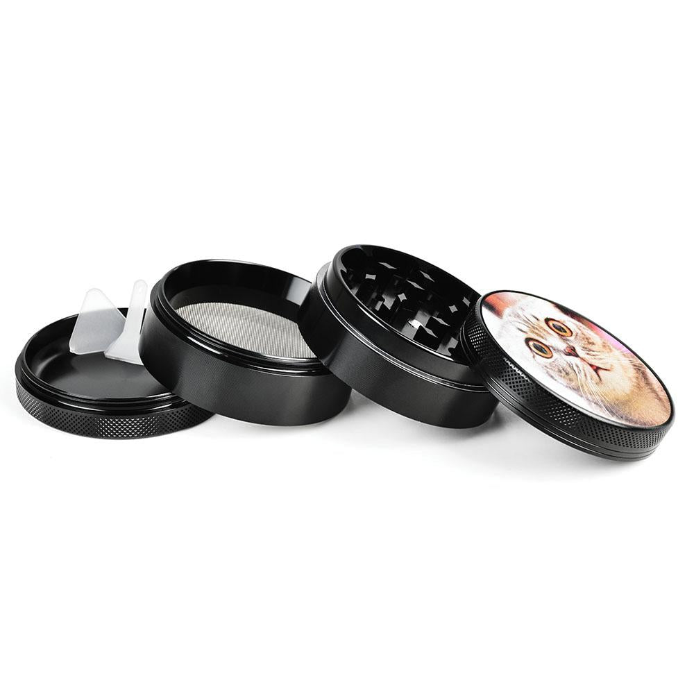 Tophatter's Inc. Metal Herb Grinder | Stoned Cat Grinders - Tophatter Daily Deals