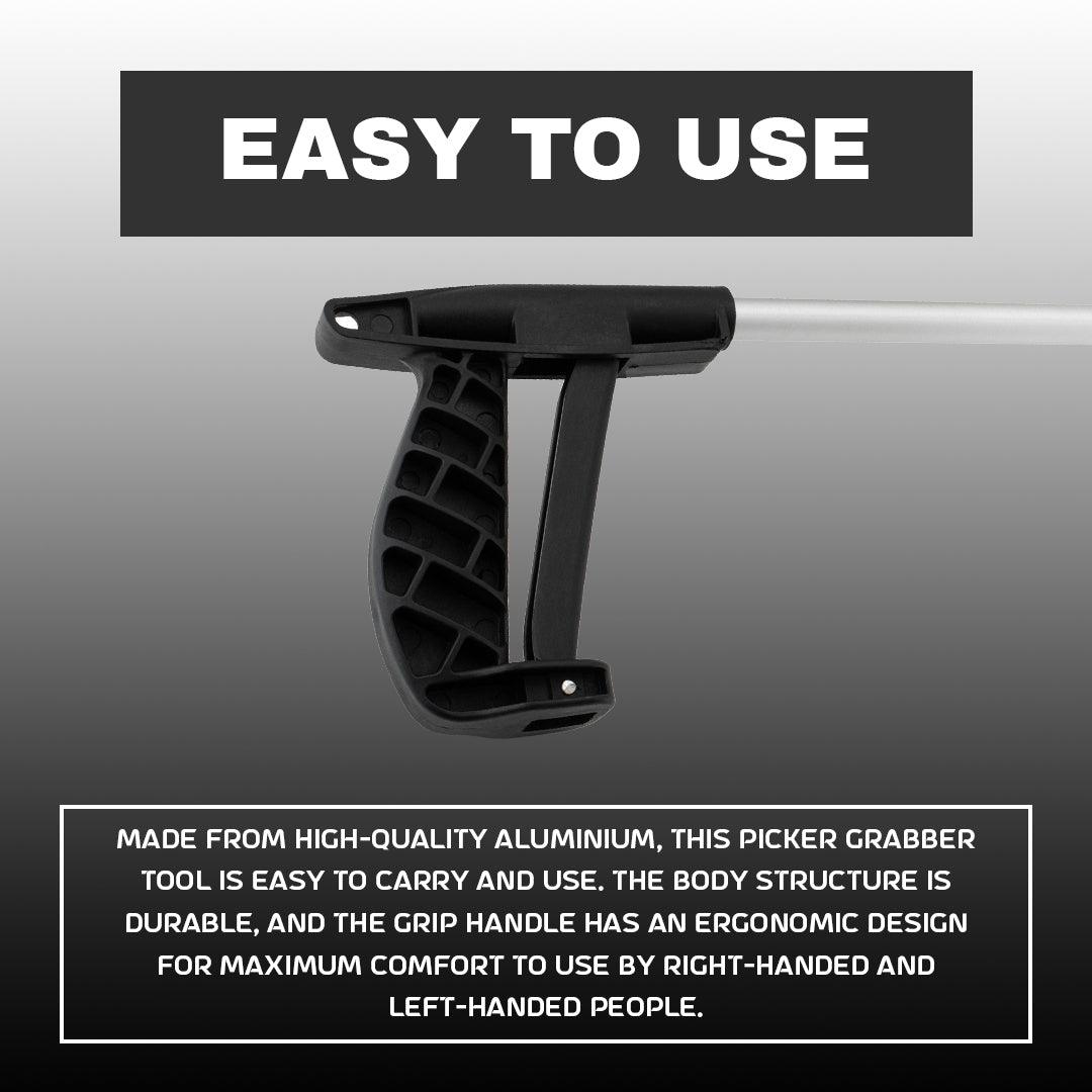 Grabber Stick For Elderly - 2x Long Reach Grabber Reacher Litter Picker Helping Hand Held Pick Up Tool Apparel & Accessories - Tophatter Daily Deals