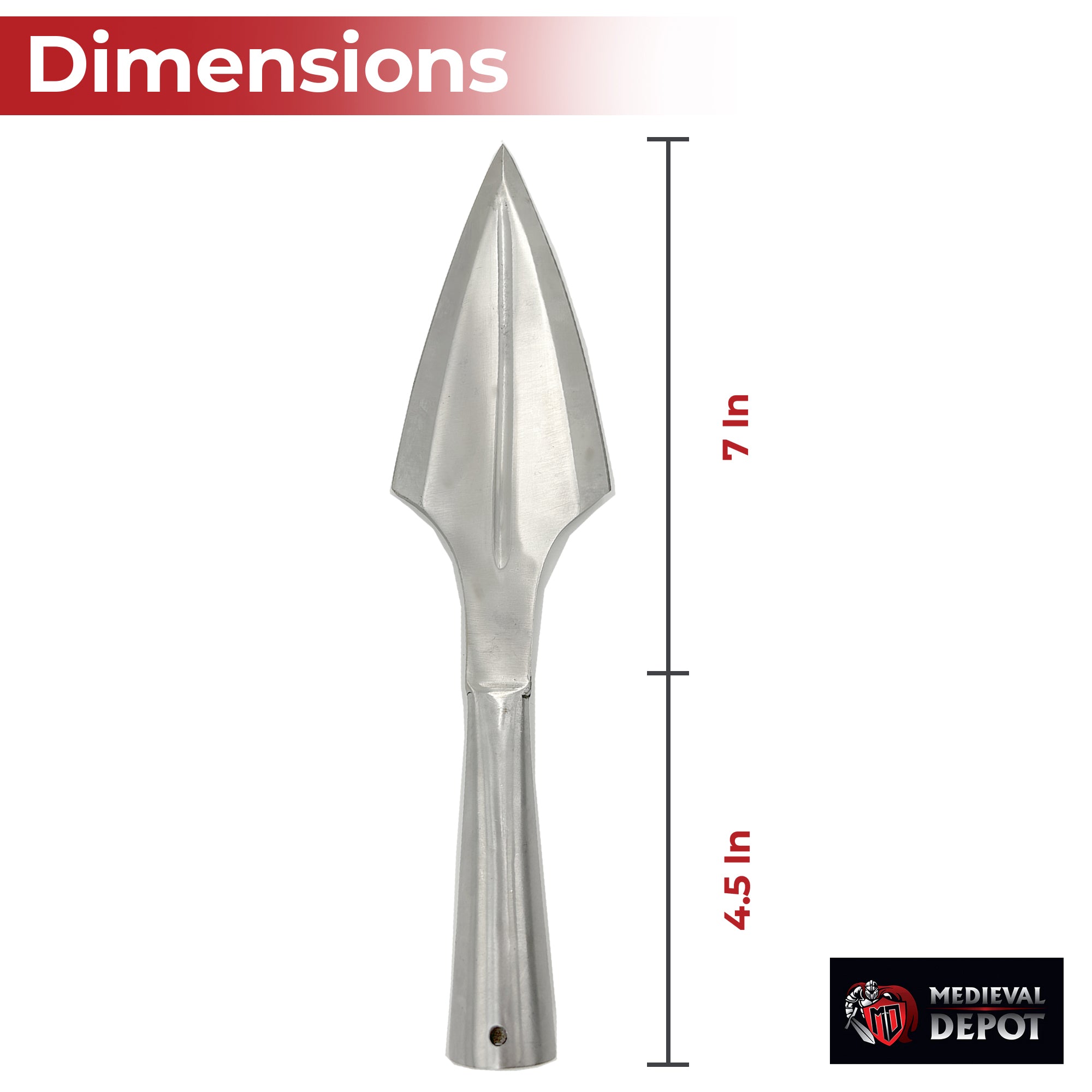 Grand Viking Age Forged Spear Head historical period - Tophatter Daily Deals