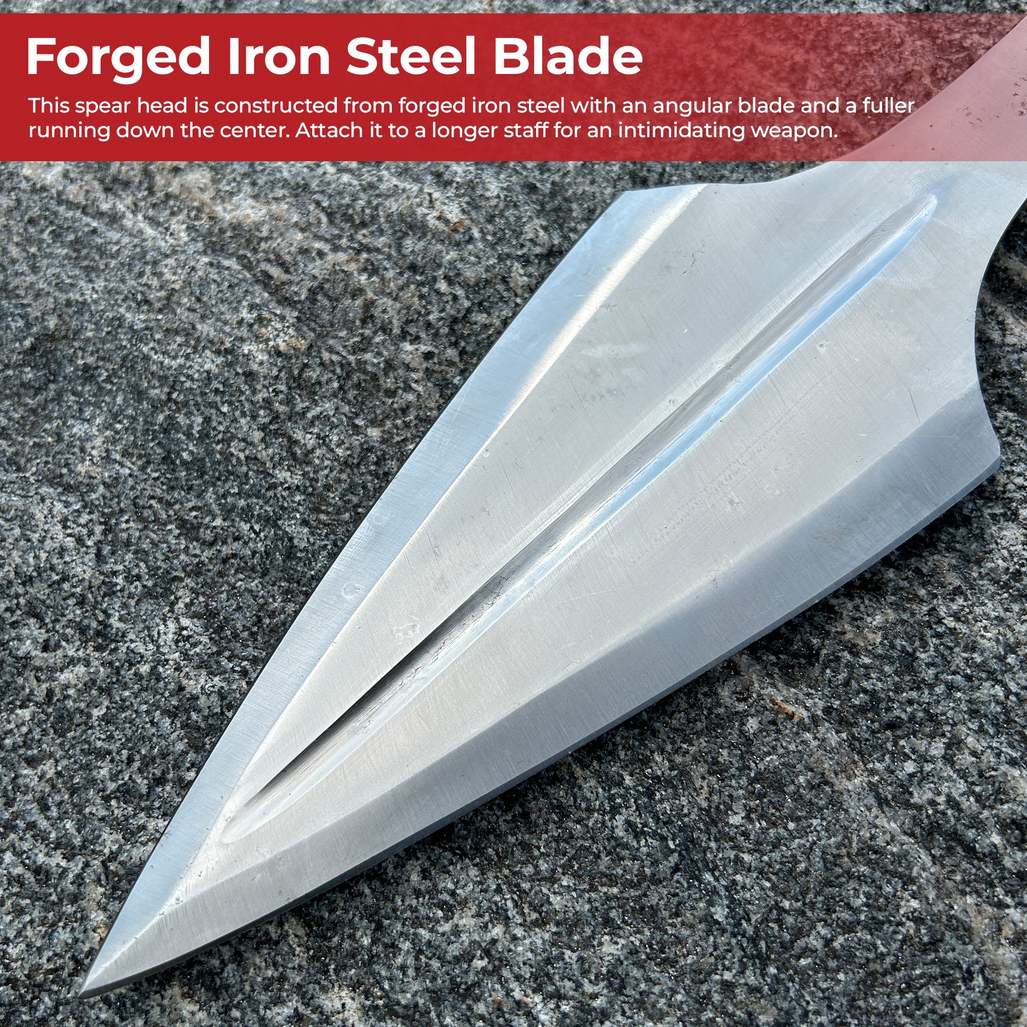 Grand Viking Age Forged Spear Head historical period - Tophatter Daily Deals