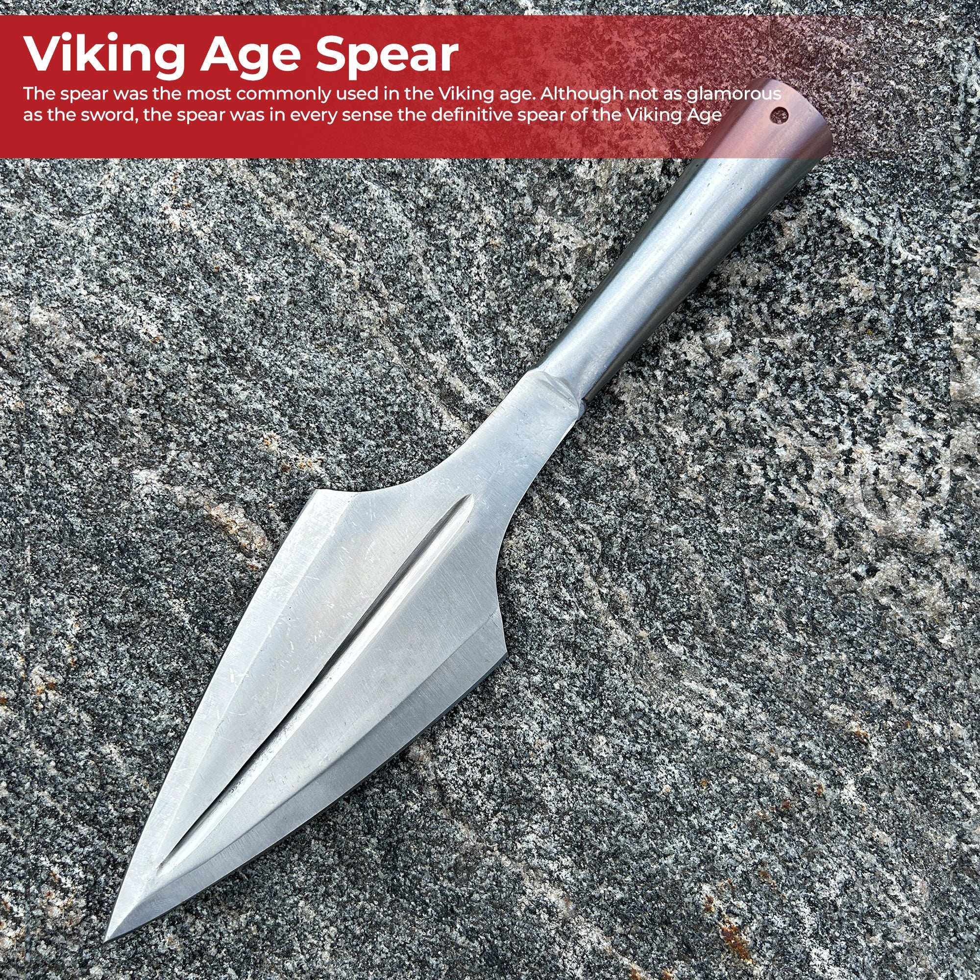 Grand Viking Age Forged Spear Head historical period - Tophatter Daily Deals