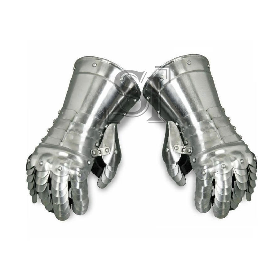 Medieval Knight Articulated Gauntlets Functional Armor Gloves - TOPHATTER'S ARMORY DEALS Collectible Weapons - Tophatter Daily Deals