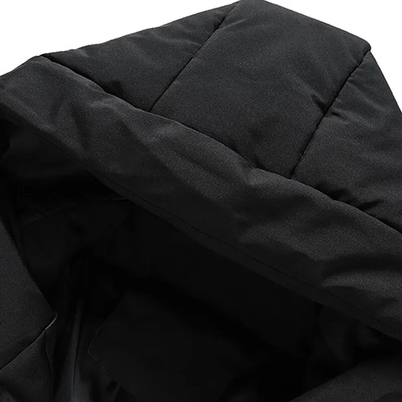 Warm Men's Puffer Jacket - Hooded, Insulated, Commuter - Tophatter Daily Deals