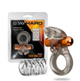 Stay Hard Vibrating Cock Ring Set With Textured Sleeve – Vibrating Cock Ring Set > Cock Ring > Vibrating - Tophatter Daily Deals