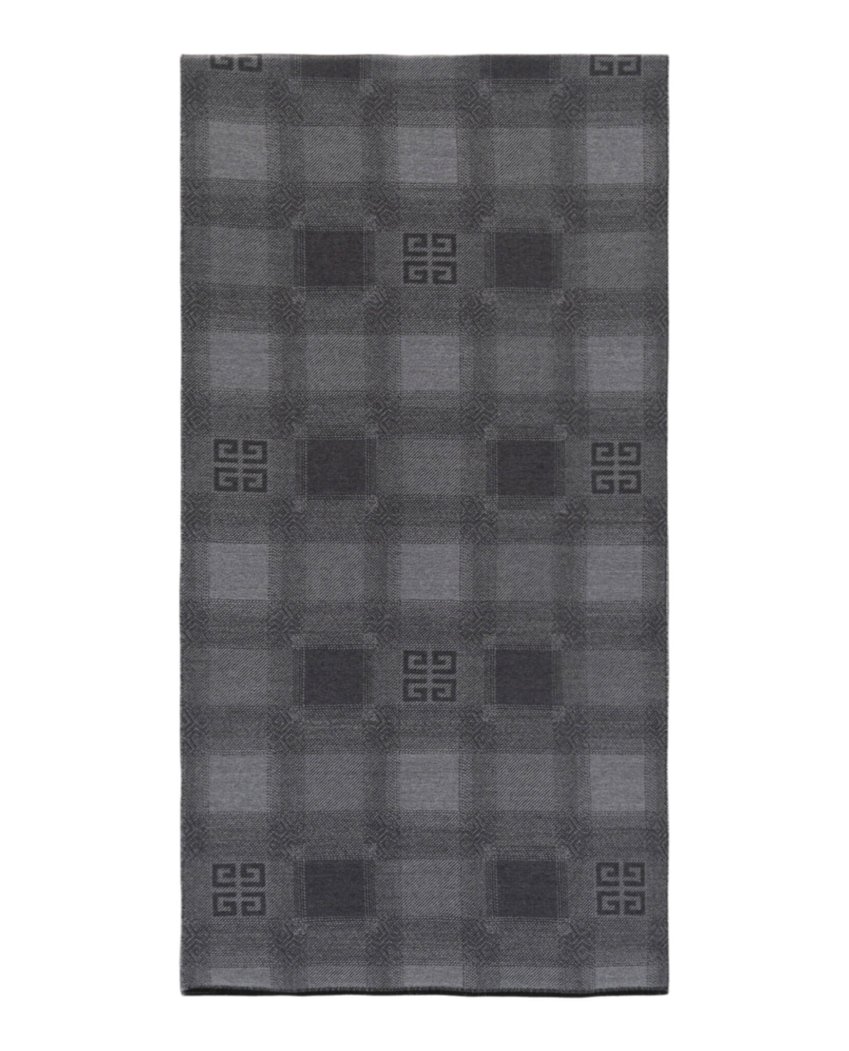 Givenchy Plaid 4G Logo Scarf Grey-GV4518-J4922-1-00017-NS Accessories - Tophatter Daily Deals