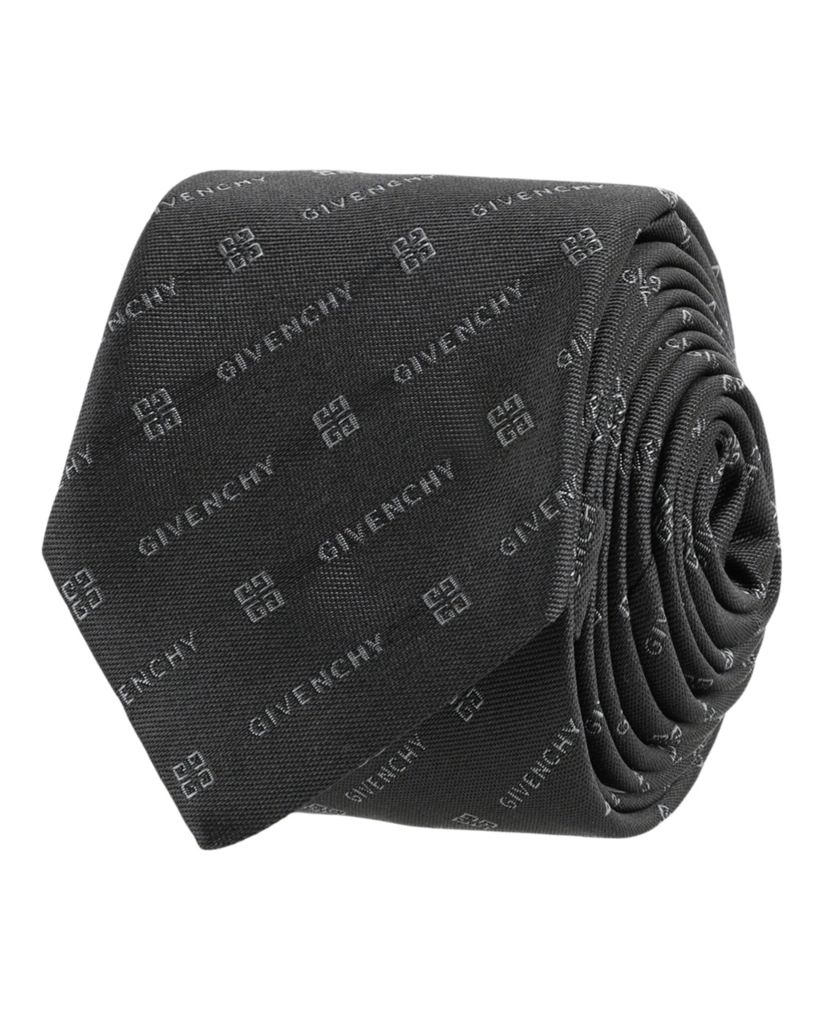 Givenchy Diagonal Logo Silk Tie Grey Multi-GV55LS-J5425-10-00795-NS Ties - Tophatter Daily Deals
