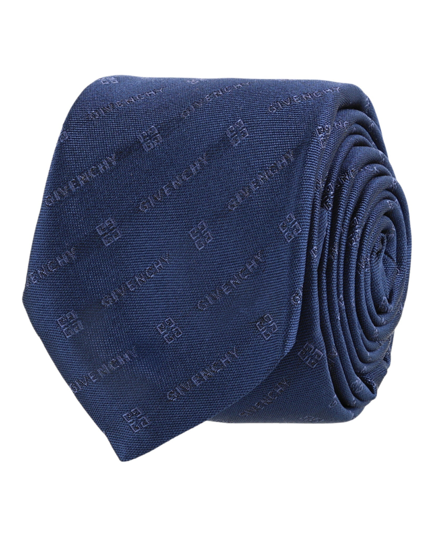 Givenchy Diagonal Logo Silk Tie Navy-GV55LS-J5425-7-40009-NS Ties - Tophatter Daily Deals