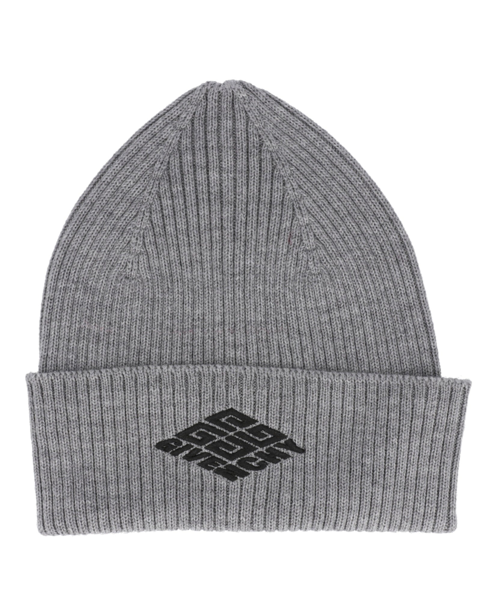 Givenchy Logo Skater Beanie Grey Black-GVCAPP-U7233-2-00078-NS Headwear - Tophatter Daily Deals