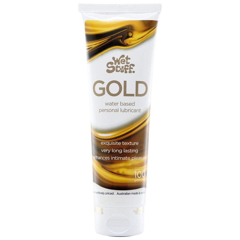 Wet Stuff Gold – Long-Lasting Clear Water-Based Lubricant > Lube > Water Based - Tophatter Daily Deals