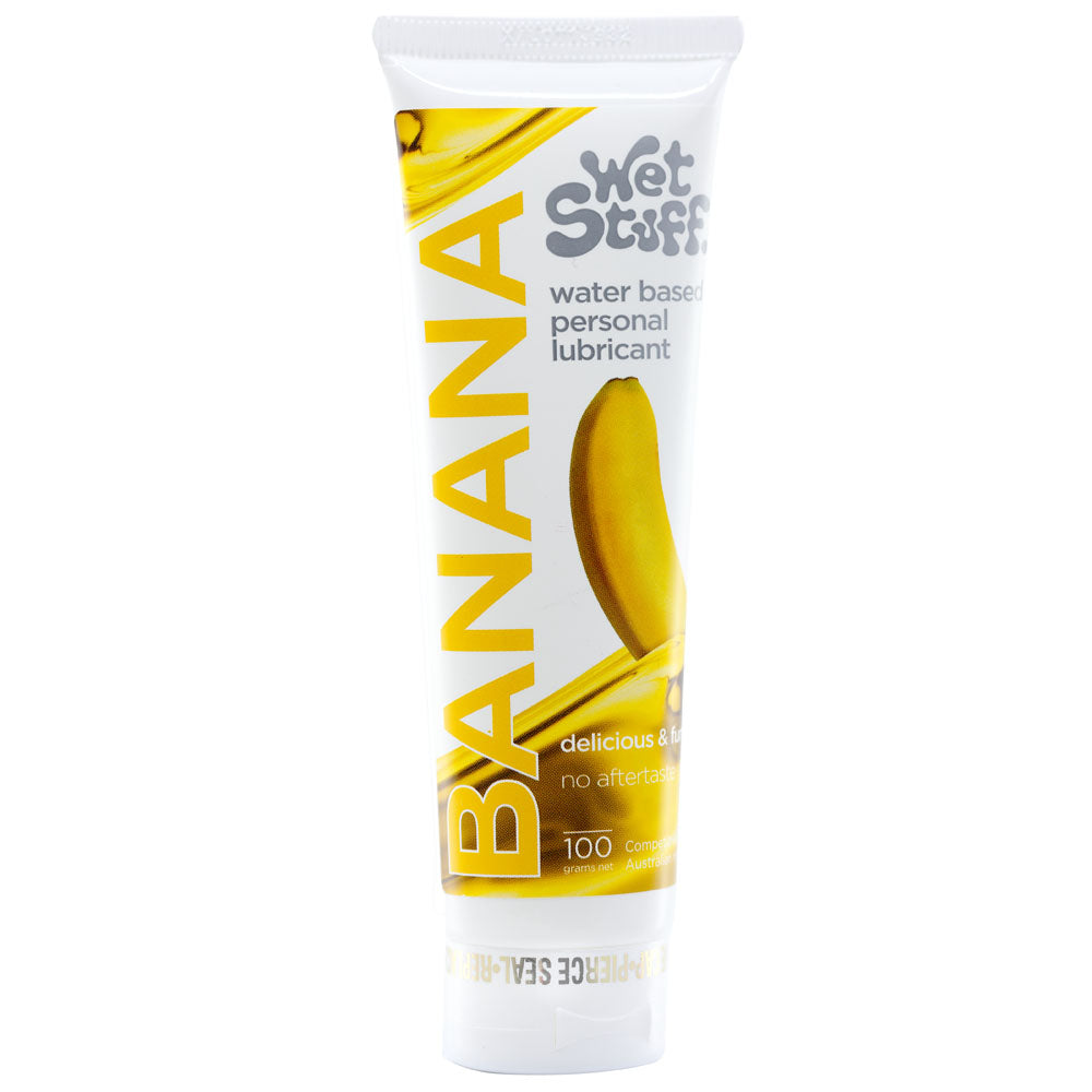 Wet Stuff Banana – Edible Silky Lubricant 100g Tube > Lube > Flavoured - Tophatter Daily Deals