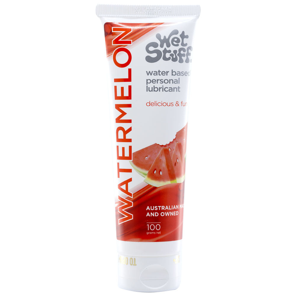 Wet Stuff Watermelon – Edible Water-Based Lubricant Gel 100g Tube > Lube > Flavoured - Tophatter Daily Deals