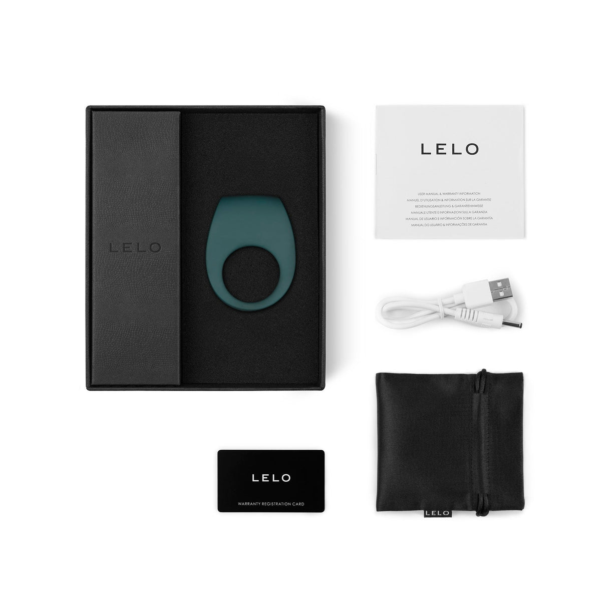Lelo Tor 2 – Waterproof Rechargeable Couples Ring - Deep Green > Sex Toys > Couples Toys - Tophatter Daily Deals