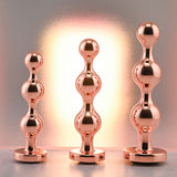 Gender X Gold Digger Set – Metallic Butt Plugs Set of Three Sizes > Anal Range > Butt Plug Kits - Tophatter Daily Deals
