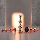 Gender X Gold Digger Set – Metallic Butt Plugs Set of Three Sizes > Anal Range > Butt Plug Kits - Tophatter Daily Deals